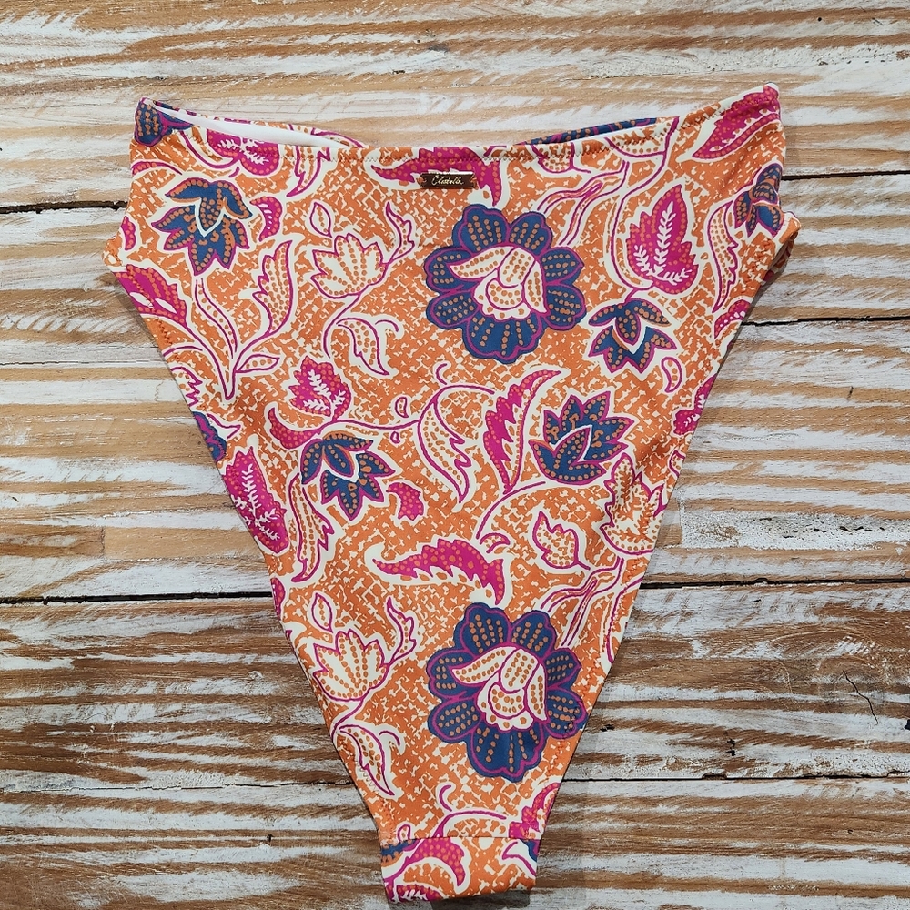 NWT Cleobella Alice High Waist Cheeky‎ Paisley Floral Print Bikini Bottom M - Picture 5 of 7